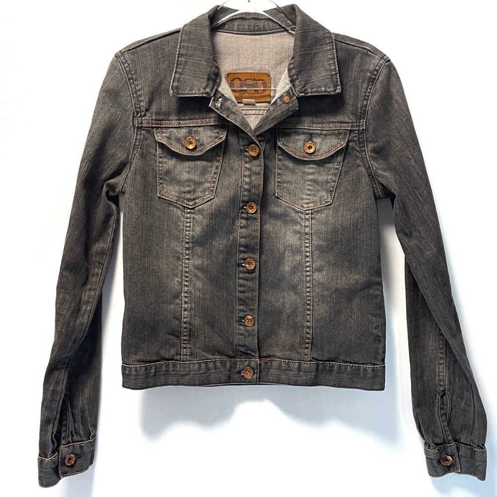 Quicksilver QSD Gray Wash Denim Jacket in Sz: XS